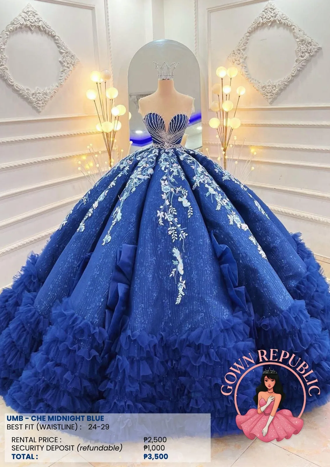 Ball Gowns: Blue 133